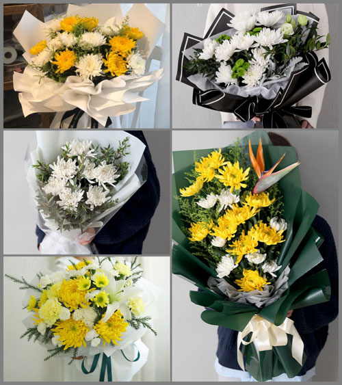 贵州遵义桐梓县马鬃苗族乡桃子村白事花束代送